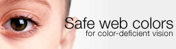 Safe web colors for color-deficient vision.