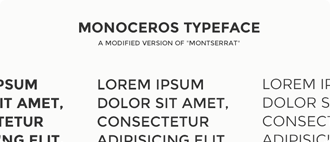 Monoceros Typeface
